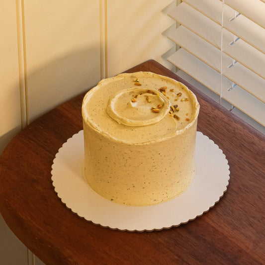 Vegan Pistachio & Rhubarb.